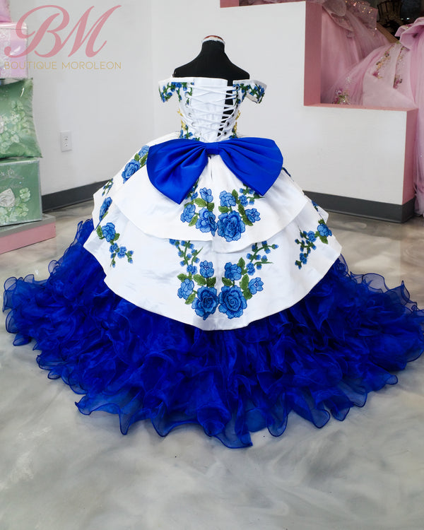 Mini Quince Charro Ivory- Royal — alternate view