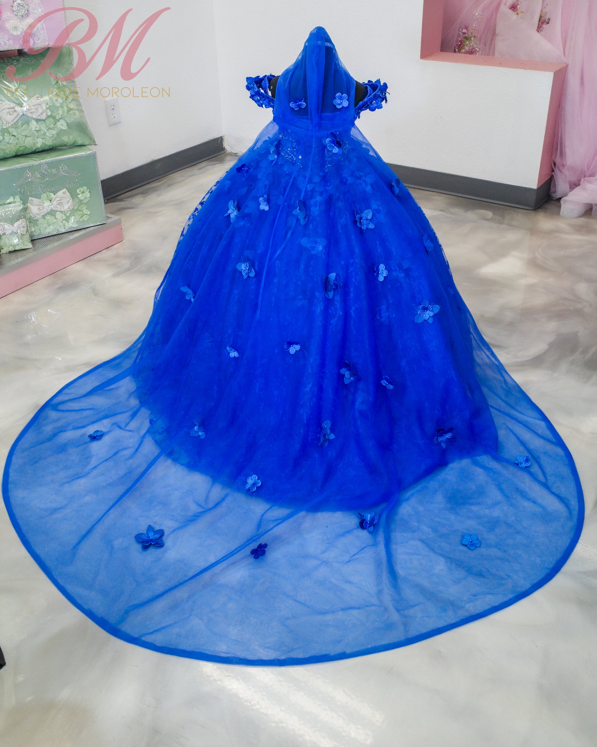 Mini Quinceaera Dress in Royal Blue Boutique Moroleon Mini Quinceaera Dress in Royal Blue Boutique Moroleon