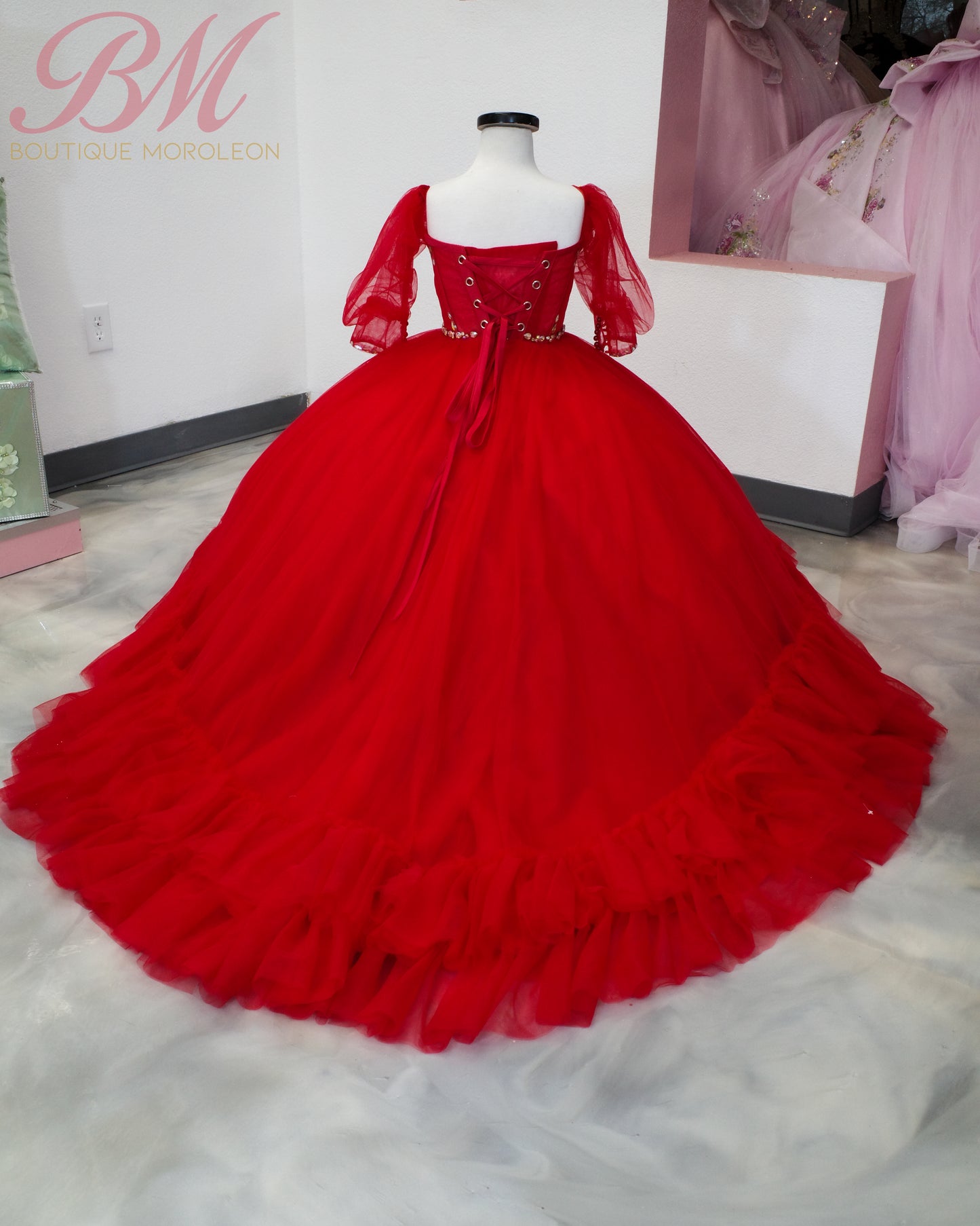 Mini Quinceañera Dress in Red