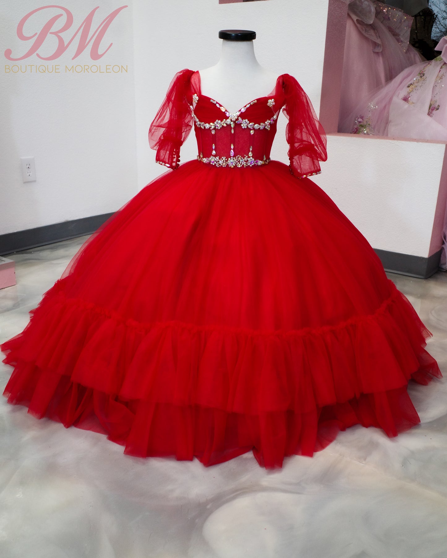 Mini Quinceañera Dress in Red