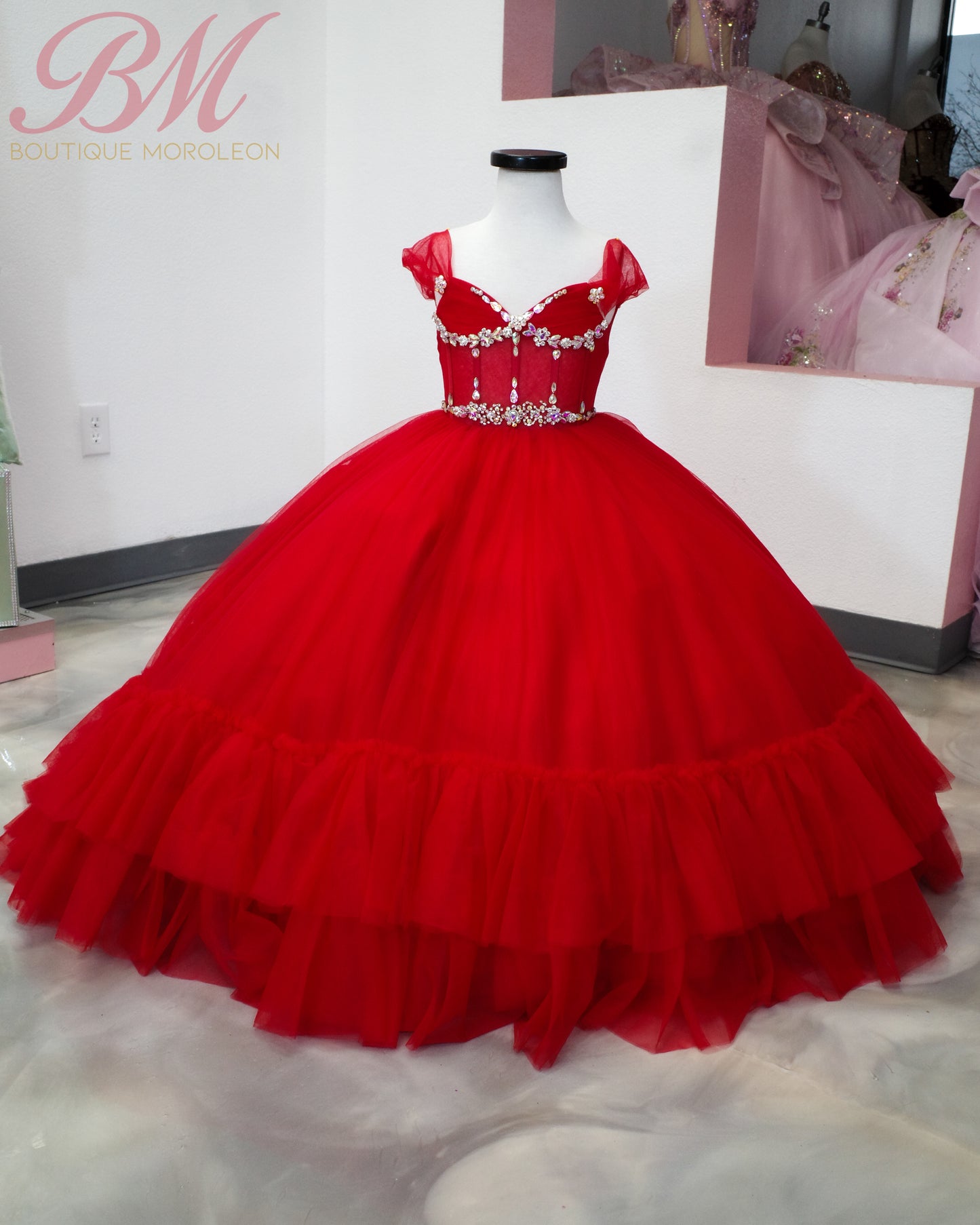 Mini Quinceañera Dress in Red