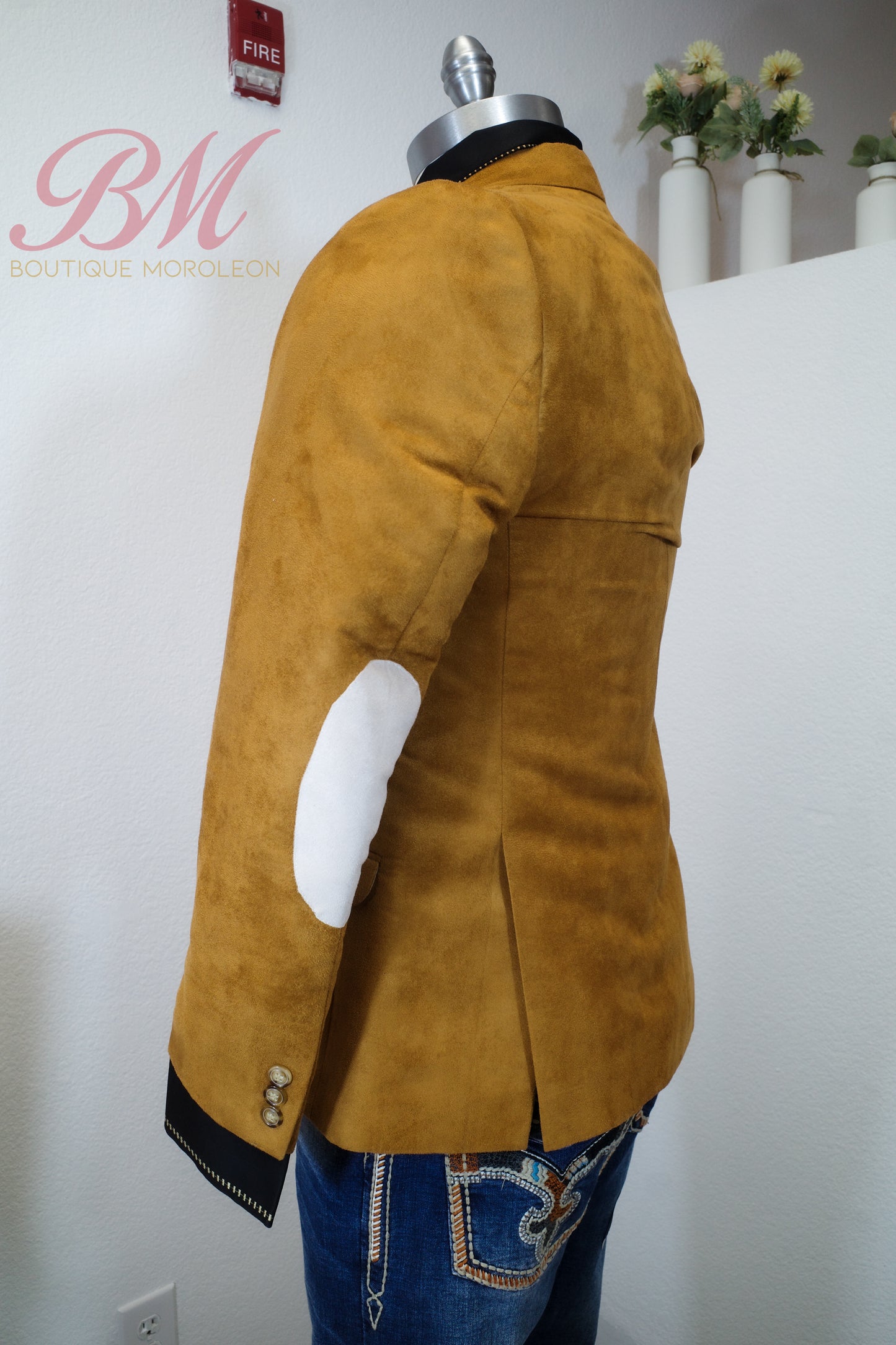 Light Beige Suede Vaquero Jacket