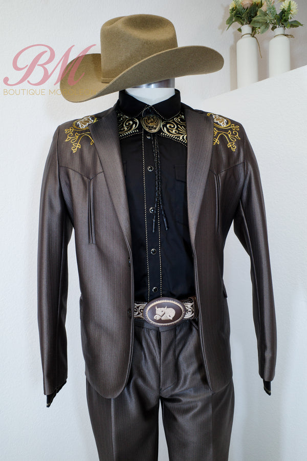 Chalino Sanchez-Inspired Vaquero Suit — alternate view — Boutique Moroleon Sacramento